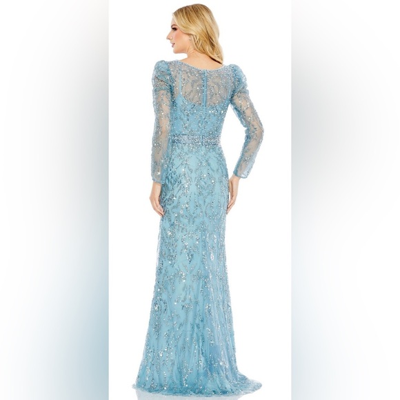 Mac Duggal 20442 NWT Surplice Bodice Embellished Dress - Picture 3 of 7